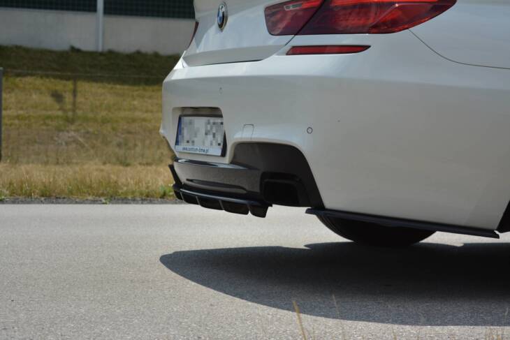 CENTRAL REAR SPLITTER for BMW 6 Gran Coupé MPACK (with a vertical bar) - immagine 5