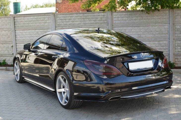 CENTRAL REAR SPLITTER MERCEDES CLS C218 (without a vertical bar) AMG LINE - immagine 3