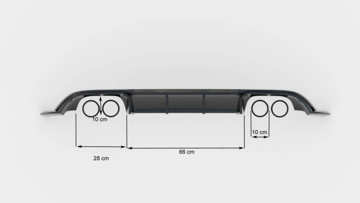 Rear Valance V.3 VW Golf 7 R Facelift - immagine 8