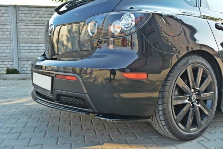REAR SIDE SPLITTERS MAZDA 3 MPS MK1 (PREFACE) - immagine 2