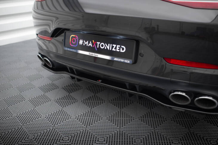 Central Rear Splitter (with vertical bars) Mercedes-AMG 53 4 Door Coupe - immagine 4