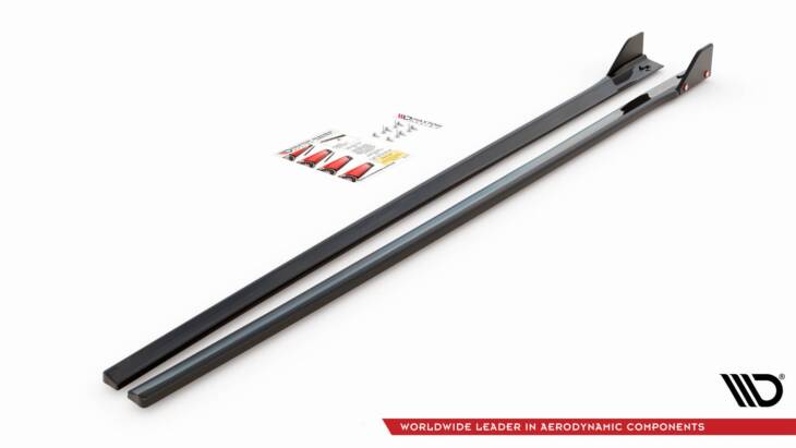 Side Skirts Diffusers V.5 + Flaps Hyundai I30 N Mk3 / Mk3 FL Hatchback/Fastback - immagine 7