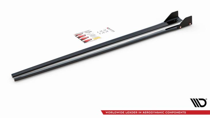 Side Skirts Diffusers V.5 + Flaps Hyundai I30 N Mk3 / Mk3 FL Hatchback/Fastback - immagine 6