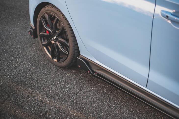Side Skirts Diffusers V.5 + Flaps Hyundai I30 N Mk3 / Mk3 FL Hatchback/Fastback - immagine 4