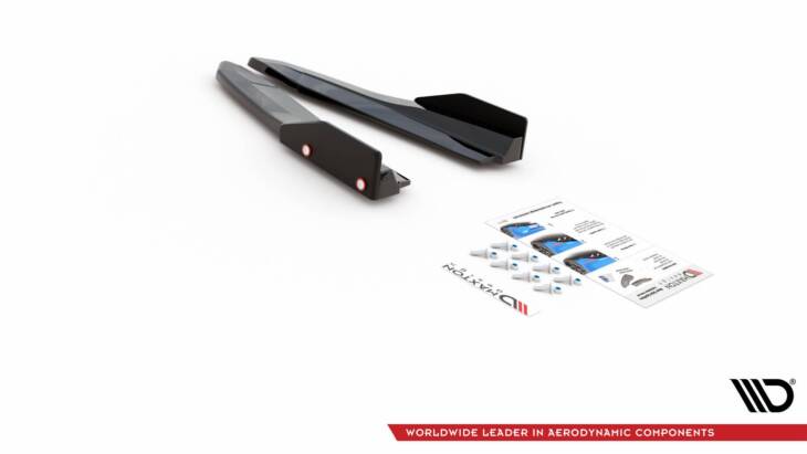 Rear Side Splitters V.2 + Flaps Skoda Octavia RS Mk4 - immagine 7