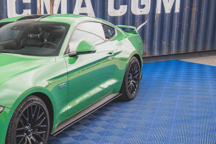 Street Pro Rear Side Splitters V.1 Ford Mustang GT Mk6 Facelift - immagine 2