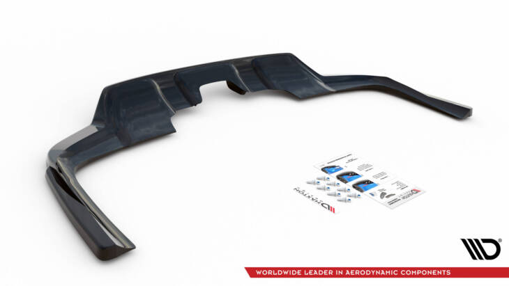 Central Rear Splitter (with vertical bars) Mercedes-Benz GLS AMG-Line X167 - immagine 7