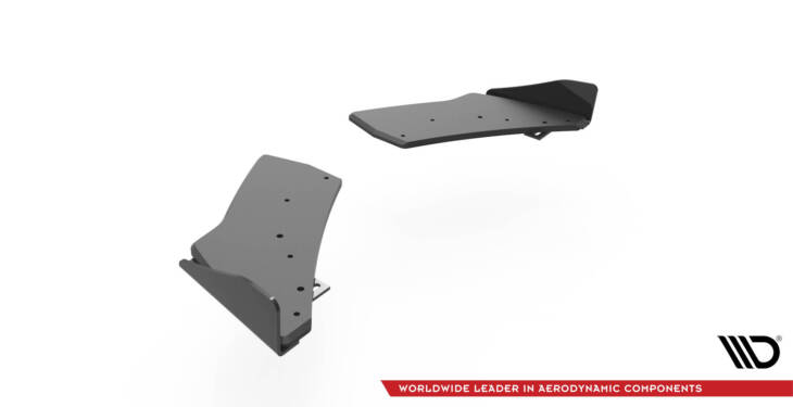 Street Pro Rear Side Splitters + Flaps Volkswagen Golf R Mk7 - immagine 5