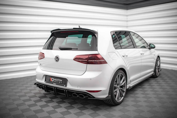 Street Pro Rear Side Splitters + Flaps Volkswagen Golf R Mk7 - immagine 2