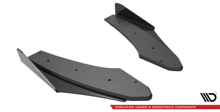 Street Pro Rear Side Splitters + Flaps Audi S3 Sedan 8Y - immagine 7