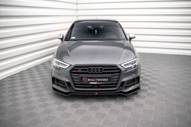 Front Splitter V.2 Audi S3 / A3 S-Line Sportback 8V Facelift - immagine 2