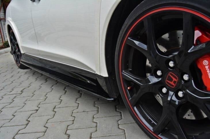 SIDE SKIRTS DIFFUSERS HONDA CIVIC IX TYPE R - immagine 2