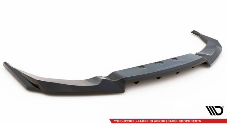 Central Rear Splitter (with vertical bars) Nissan GTR R35 Facelift - immagine 6