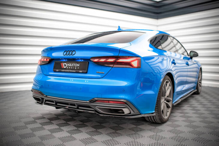 Central Rear Splitter (with vertical bars) Audi A5 S-Line F5 Facelift - immagine 2