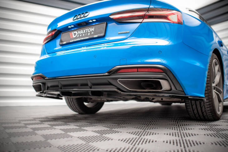 Central Rear Splitter (with vertical bars) Audi A5 S-Line F5 Facelift - immagine 3