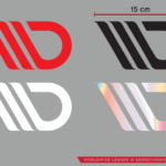 Maxton Sticker White 01 Signet Sticker Without Inscription 15x7,5 cm white