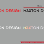 Maxton Sticker White 03 Sticker The inscription Without a Signet Logo 12x1 cm white