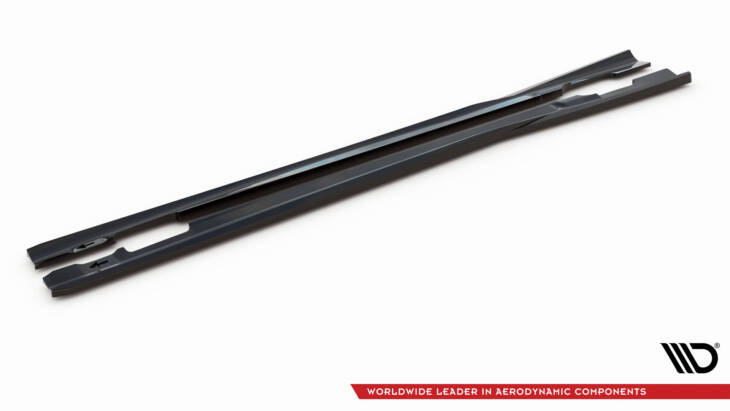 Side Skirts Diffusers Mercedes-Benz C Coupe / Sedan / Estate  AMG-Line C204 / W204 Facelift / S204 Facelift - immagine 6