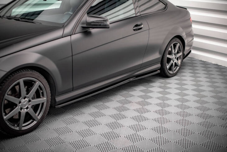 Side Skirts Diffusers Mercedes-Benz C Coupe / Sedan / Estate  AMG-Line C204 / W204 Facelift / S204 Facelift - immagine 3