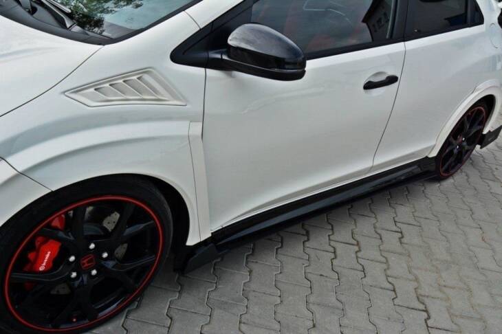 RACING SIDE SKIRTS DIFFUSERS HONDA CIVIC IX TYPE R - immagine 2