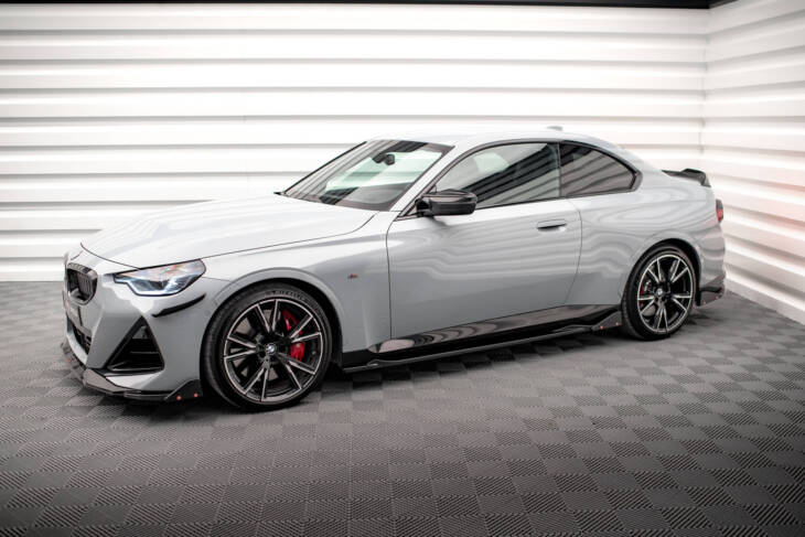 Side Skirts Diffusers V.2 + Flaps BMW 2 Coupe M-Pack / M240i G42 - immagine 3