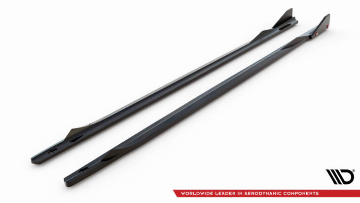 Side Skirts Diffusers V.2 + Flaps BMW 2 Coupe M-Pack / M240i G42 - immagine 6