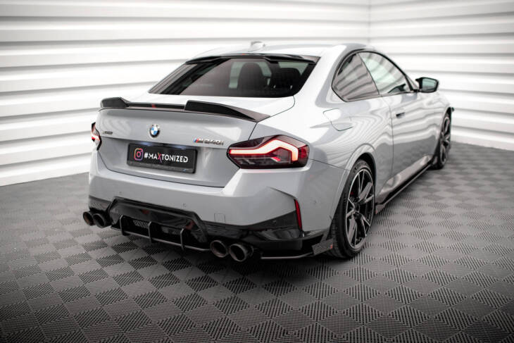 Street Pro Rear Side Splitters + Flaps BMW 2 Coupe M240i G42 - immagine 2