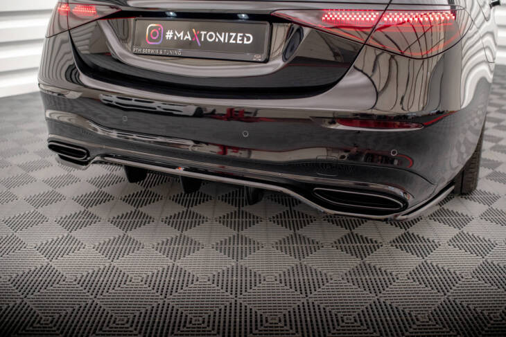Central Rear Splitter (with vertical bars) Mercedes-Benz S AMG-Line W223 - immagine 2
