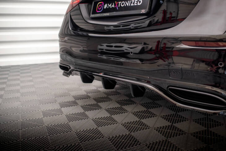 Central Rear Splitter (with vertical bars) Mercedes-Benz S AMG-Line W223 - immagine 3