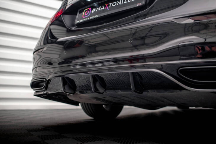 Central Rear Splitter (with vertical bars) Mercedes-Benz S AMG-Line W223 - immagine 6
