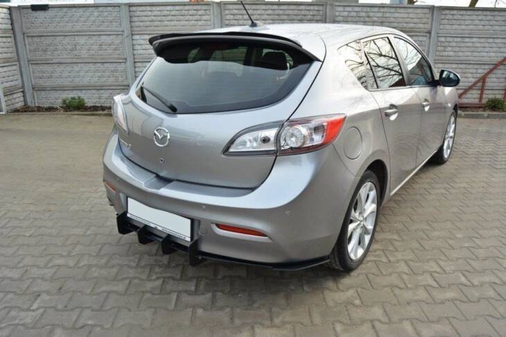 MAZDA 3 MK2 SPORT (PREFACE) REAR DIFFUSER & REAR SIDE SPLITTERS - immagine 5
