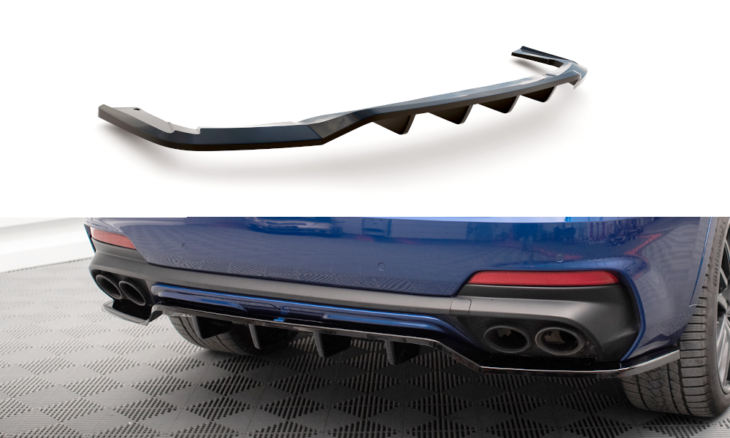 Central Rear Splitter (with vertical bars) Maserati Levante GTS Mk1