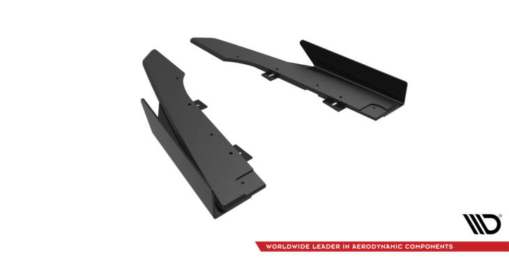 Street Pro Rear Side Splitters + Flaps Audi RS6 Avant C6 - immagine 6