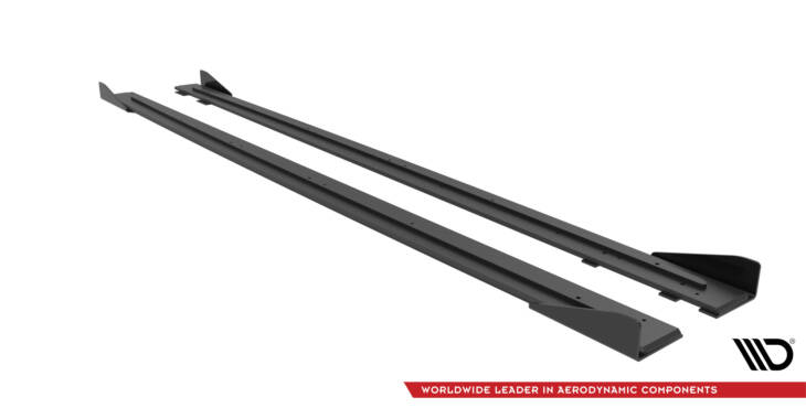 Street Pro Side Skirts Diffusers + Flaps Audi RS6 Avant C6 - immagine 5