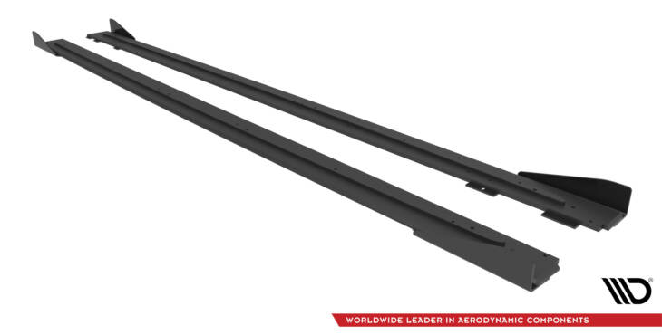 Street Pro Side Skirts Diffusers + Flaps Audi RS6 Avant C6 - immagine 6