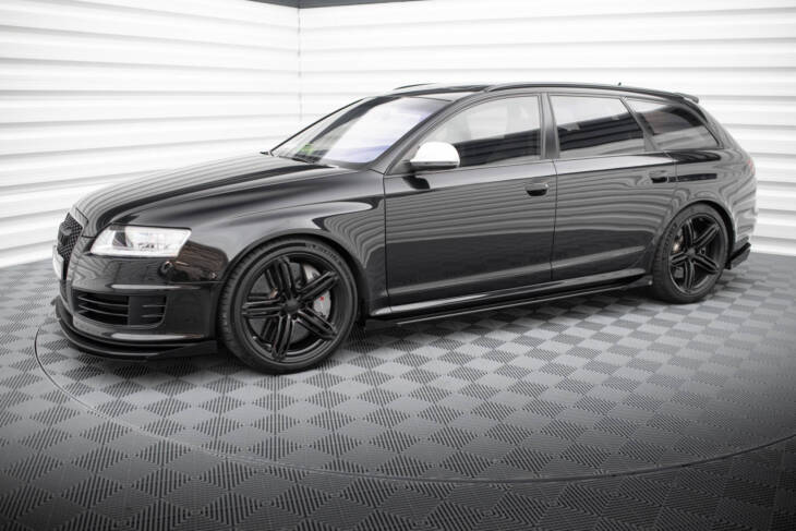Street Pro Side Skirts Diffusers + Flaps Audi RS6 Avant C6 - immagine 4