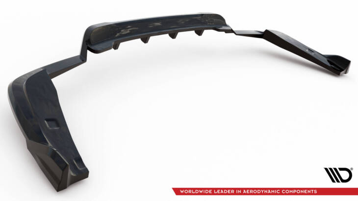 Central Rear Splitter (with vertical bars) V.2 BMW X4 M40i G02 - immagine 6