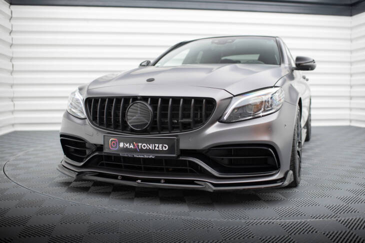 Front Splitter V.2 Mercedes-AMG C63 Sedan / Estate W205 Facelift - immagine 2