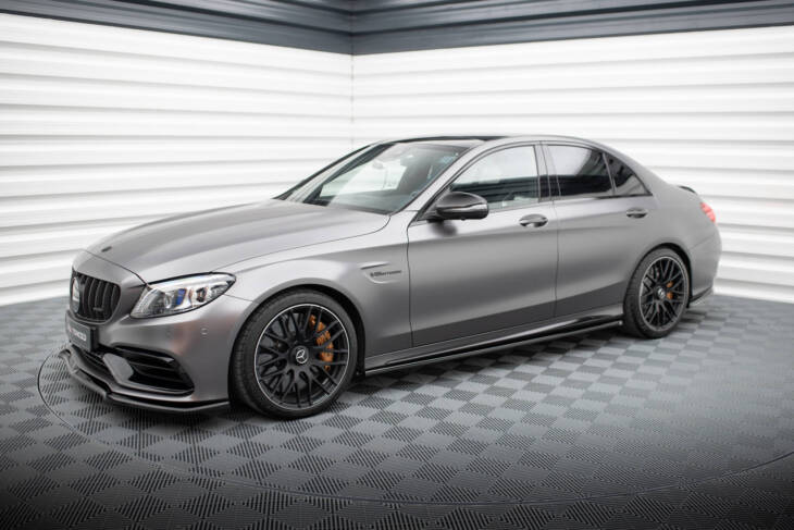 Side Skirts Diffusers Mercedes-AMG C63 Sedan / Estate W205 Facelift - immagine 2