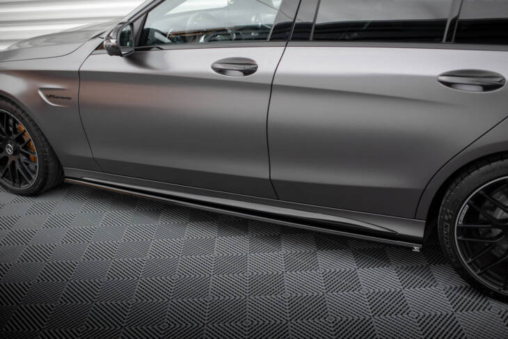 Side Skirts Diffusers Mercedes-AMG C63 Sedan / Estate W205 Facelift - immagine 4