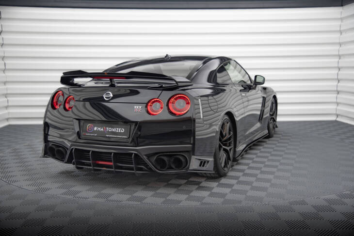 Street Pro Rear Side Splitters Nissan GTR R35 Facelift - immagine 2