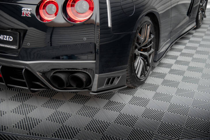 Street Pro Rear Side Splitters Nissan GTR R35 Facelift - immagine 3