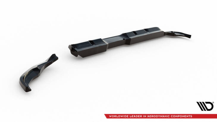 Central Rear Splitter (with vertical bars) Toyota Yaris GR Sport Mk4 - immagine 6