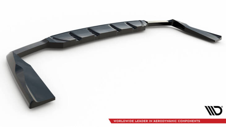 Central Rear Splitter (with vertical bars) Mercedes-AMG GLC 63 Coupe C253 Facelift - immagine 6