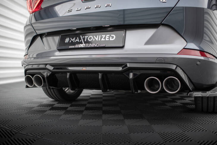 Rear Valance V.3 + Exhaust Ends Imitation Cupra Formentor Mk1 - immagine 3