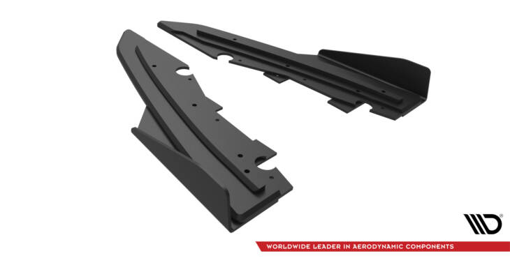 Street Pro Rear Side Splitters + Flaps Ford Mondeo Sport Mk5 Facelift / Fusion Sport Mk2 Facelift - immagine 6