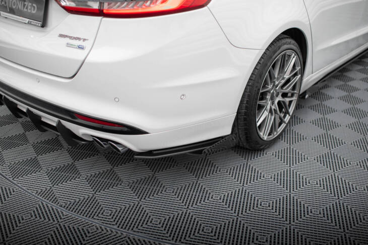 Street Pro Rear Side Splitters + Flaps Ford Mondeo Sport Mk5 Facelift / Fusion Sport Mk2 Facelift - immagine 2
