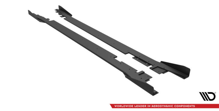 Street Pro Side Skirts Diffusers + Flaps Ford Mondeo Sport Mk5 Facelift / Fusion Sport Mk2 Facelift - immagine 6