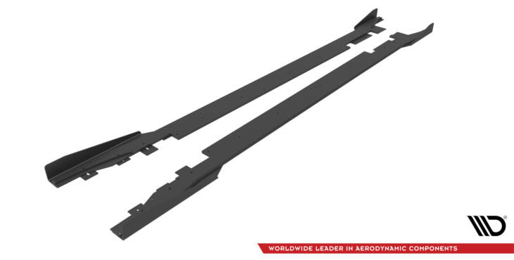 Street Pro Side Skirts Diffusers + Flaps Ford Mondeo Sport Mk5 Facelift / Fusion Sport Mk2 Facelift - immagine 5