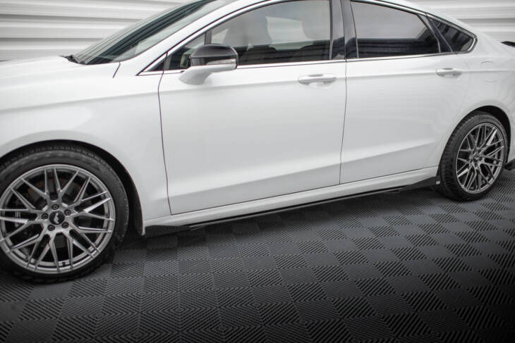 Street Pro Side Skirts Diffusers + Flaps Ford Mondeo Sport Mk5 Facelift / Fusion Sport Mk2 Facelift - immagine 4
